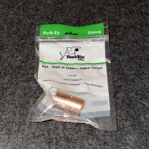 SharkBite 1-1/4 Inch Stiffener Push to Connect Fitting Brass Plumbing PEX Pipe