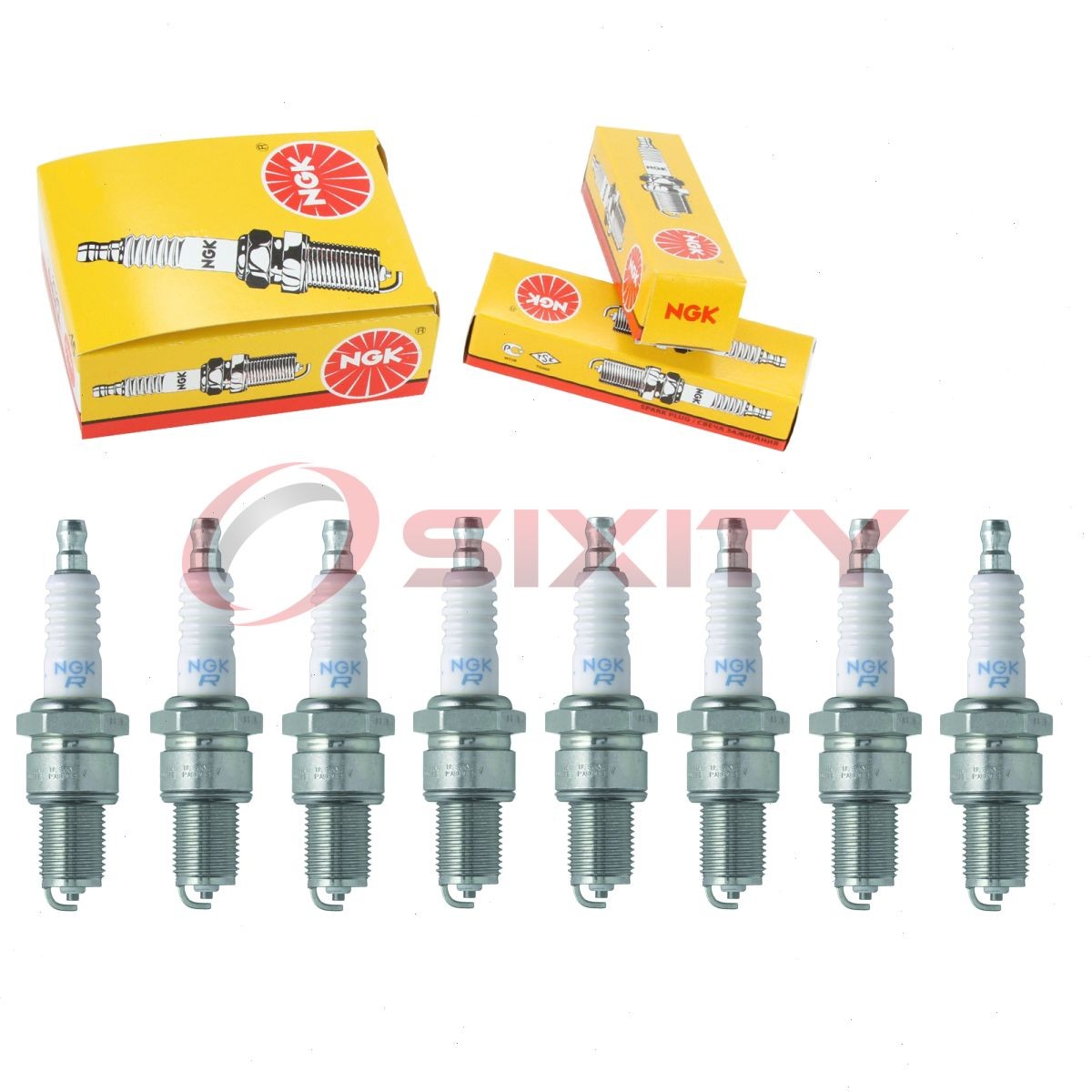 8 pc NGK 6770 BPR2ES BLYB Standard Spark Plugs for W9EXU W9EXR-U W9EP xk