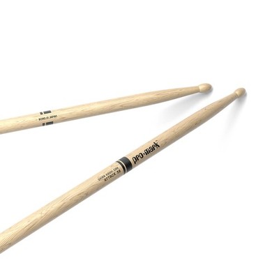 Drum Sticks - Attack 5B Shira Kashi Oak Drumsticks, Oval Wood Tip, Pair