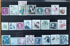 Schweden 24 Marken gestempelt aus 1980-1986 Michelwert 7,40 Euro