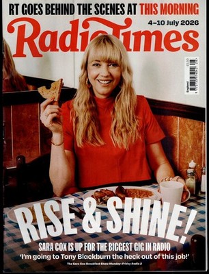 Radio Times 4th July 2026 SARA COX ANTON DU BEKE CAT DEELEY RONNI ANCONA