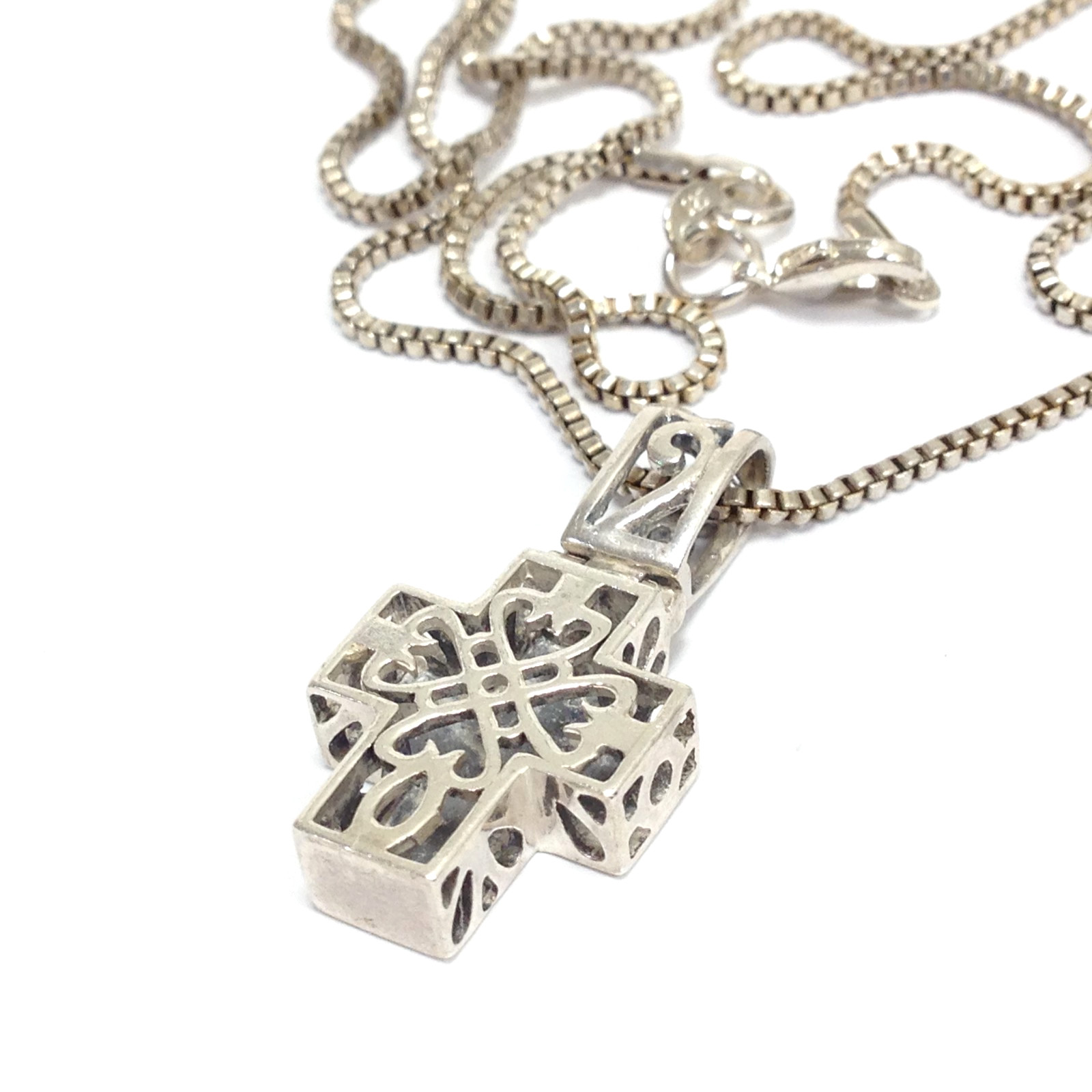 Sterling Silver Double Sided Reversible Heart Cut… - image 1