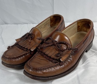 USA製 Allen Edmonds Woodstock タッセルローファー 🔥Allen Edmonds Woodstock Tassel Loafers USA Made Brown Leather