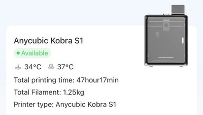 ANYCUBIC Kobra S1 320° Hotend Box 3D Printer Corexy 600mm/s Multicolor Printing