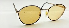 Vintage Berdel Sferoflex Tortoise Gold Oval Metal Sunglasses FRAMES ONLY Italy