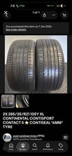 2X 285/35/R21 105Y XL CONTINENTAL CONTISPORT CONTACT 5 ⭐ CONTISEAL *6MM* TYRE