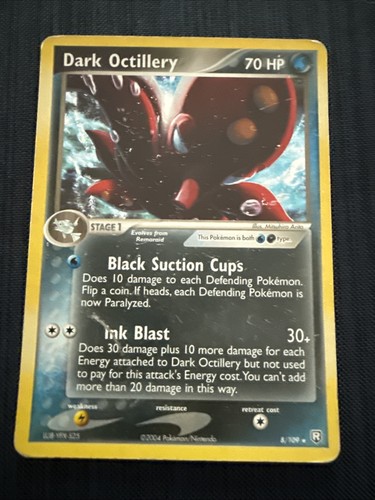 Dark Octillery 8/109 EX Team Rocket Returns 2004 Holo Rare Pokemon Card