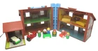 Vtg 952 Fisher Price Little People Play Family House 1969 Brown W Accs Figures