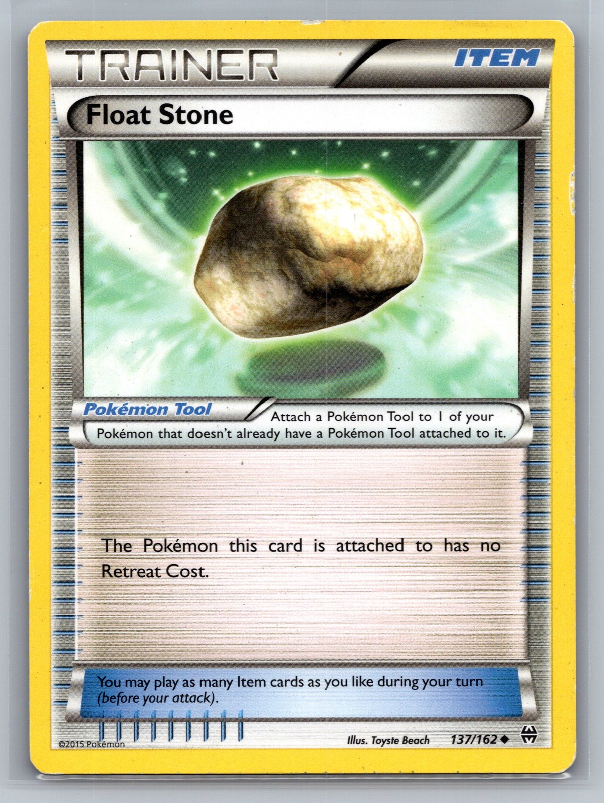 Float Stone XY - BREAKthrough #137/162 Uncommon Pokemon Card