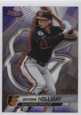 2025 Bowman's Best Purple Refractor 168/250 Jackson Holliday #32 8d2