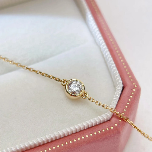 Luster - Free Diamond Studs ! 2Ct White Diamond Bracelet- Certified, Amazing
