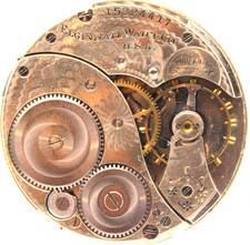 1911 ELGIN POCKET WATCH MOVEMENT 15824417 GRADE: 303 12s 7j QM2