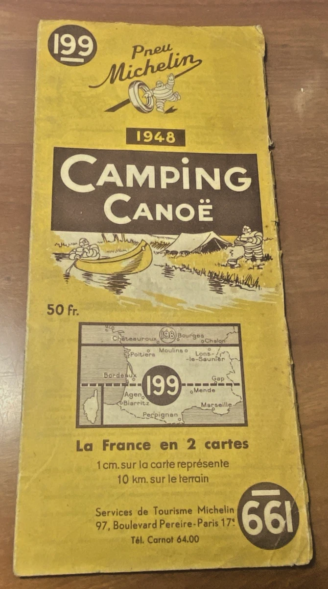 Ancienne Carte Routière Michelin N°35 - Aurillac-Cahors - Années 1920 - Publicité Renault