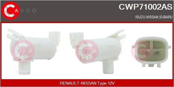 Casco Waschwasserpumpe, Scheibenreinigung CWP71002AS Passend FüR Isuzu-image