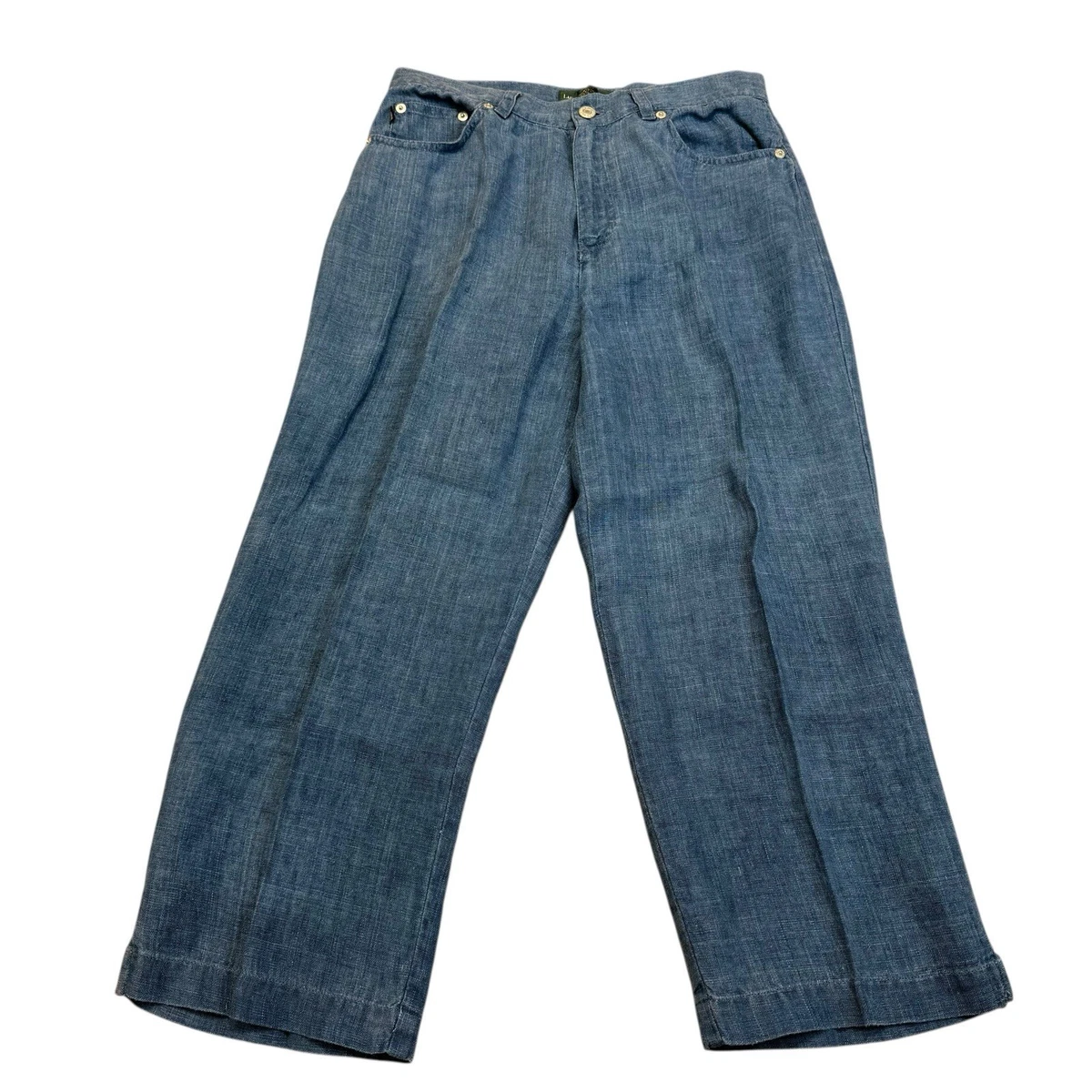 Lauren Ralph Lauren Denim Wide-Leg Pants for Women for sale | eBay