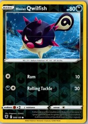 Hisuian Qwilfish 088/189 Reverse Holo Common Astral Radiance