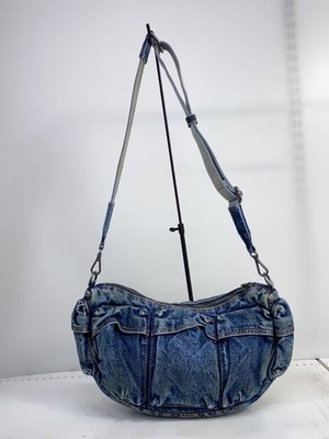 DIESEL Re-Edition Travel デニム ショルダーバッグ DIESEL Re-Edition Travel 3000 Shoulder Bag X Bag Denim IDG from