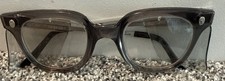 Vintage Protective Eyeglasses Fendall T-30 Metal Frame Horn Framed