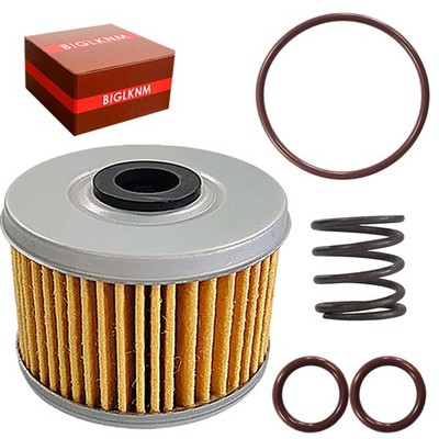 BIGLKNM Oil Filter with Spring O-Ring Fit for FourTrax Sportrax 300 400 TRX30...