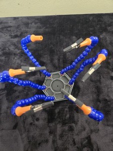 Helping Hands Soldering Station Flexible 6 Arm Work Holder Base Missing 1 Clip 
