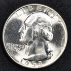 1953-S Washington Silver Quarter Choice Uncirculated BU
