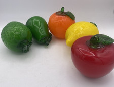 Vintage Murano style Glass Fruit Lot