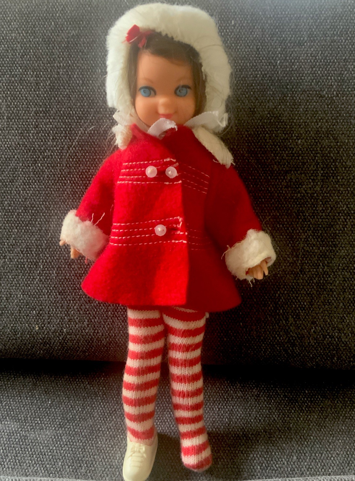 VTG Tutti me And My Dog 1965 Doll W/bow In Outfit Variation Tights
