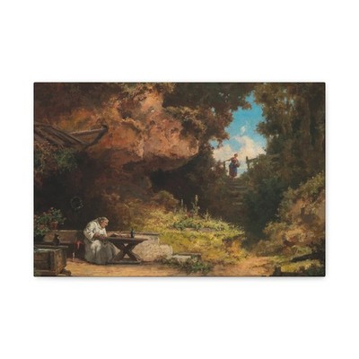 Willy Moralt (1884-1947) Visit to the Hermit - Canvas Wall Art