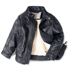 LJYH Boys Leather Jackets New Spring Children Collar Motorcycle Faux Leather ...
