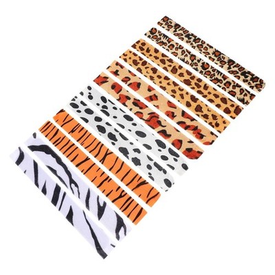 12 Pcs Zebra-muster-klatscharmband Mit Leopardenmuster Schnapparmband