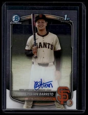 2025 Bowman Chrome #CPA-YU Yulian Barreto Prospect Autographs