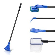 5 In 1 Fish Tank Cleaner Kit Aquarium Cleaning Tools With 19 Inch Anti-slip Hand