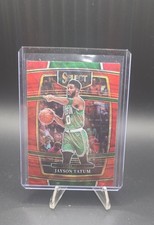 2021-22 Panini Select - Concourse Jayson Tatum #77 Red Wave Prizm