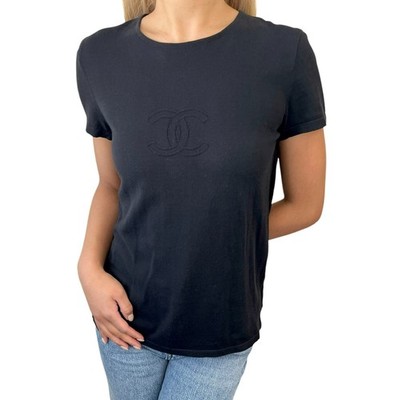 CHANEL UNIFORM T 黒色綿の半袖36 s-l400.jpg