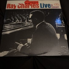 New Old Stock Soul/R&B LP RAY CHARLES Live in Concert ABC Paramount 1965 Sealed