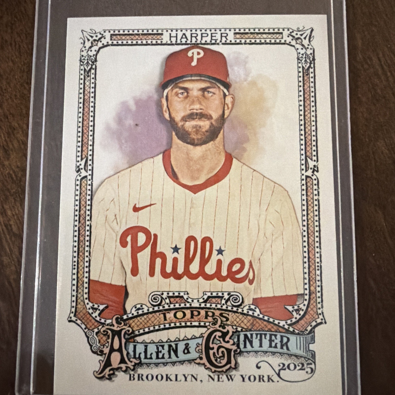 2025 TOPPS ALLEN AND GINTER BASEBALL  BRYCE HARPER FOIL FILAGREE #146