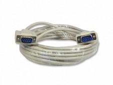 25 Foot DB9 9-Pin Serial Cable Male/Male RS232 025 Ft