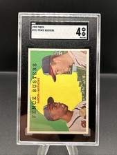 1959 Topps Hank Aaron, Eddie Mathews #212 SGC 4