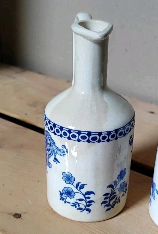 Moutardier Et Huilier Gien Vieux Rouen Bleu - Photo 3/4