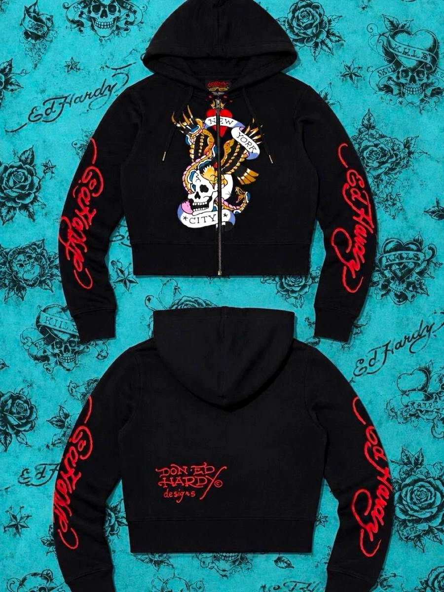 Ed Hardy Black Hoodies & Sweatshirts for Women for sale | eBay