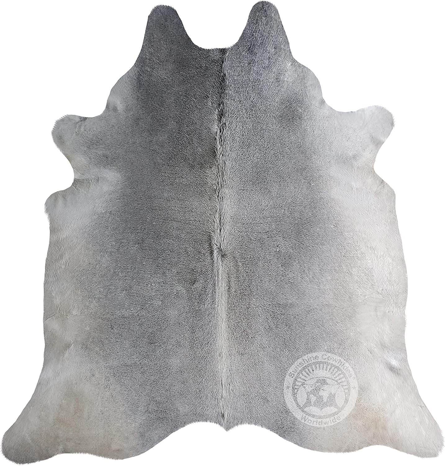 100% Genuine Grey Cowhide Rug - Modern Style Animal Skin Rug & Floor ...