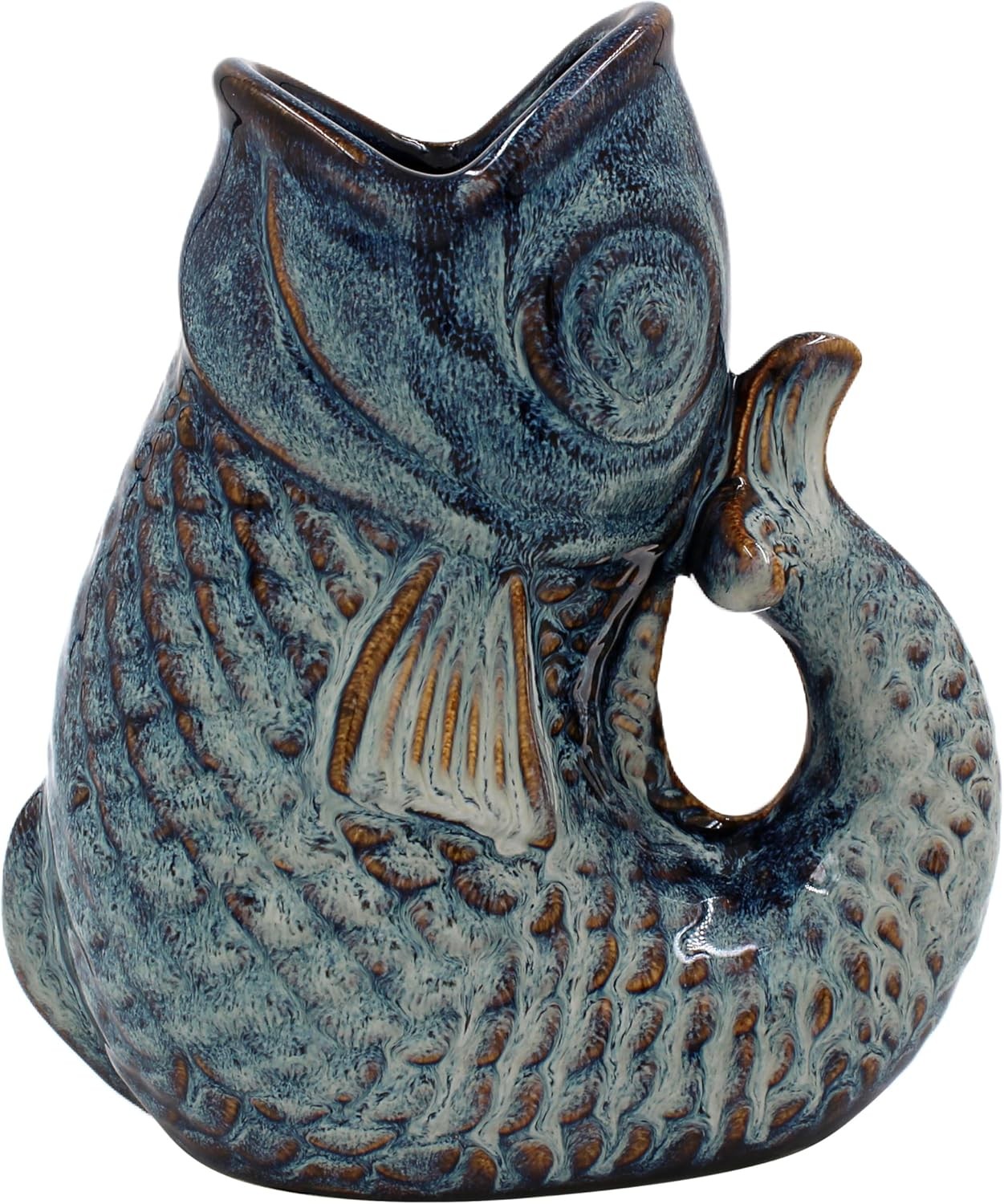Lesser & Pavey Fish Jug Vase 17cm | Ceramic or Glass for Kitchen Use | Beautifu
