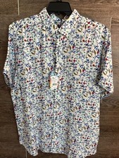 Robert Graham Landon Floral Short-Sleeve Butt...