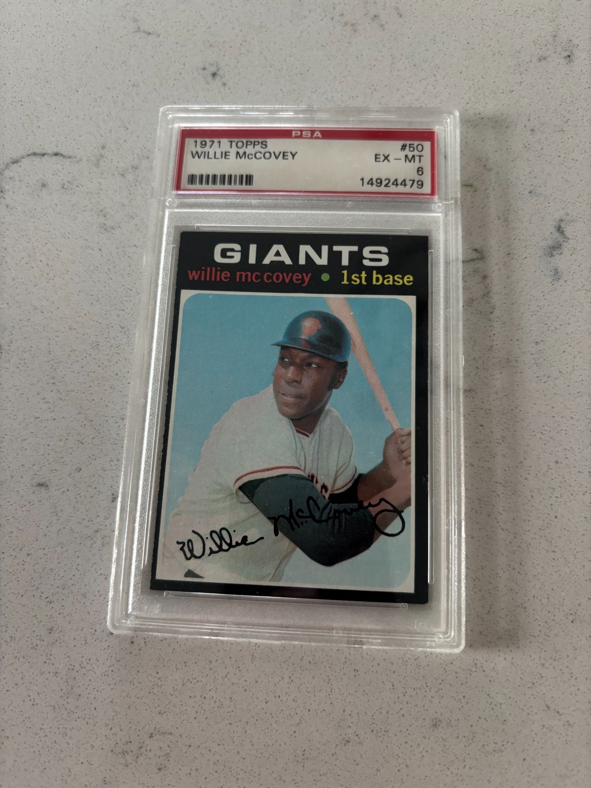 1971 Topps Willie McCovey #50 PSA Graded EX-MT 6