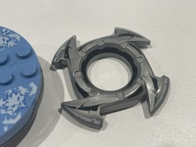 Lego Ninjago Dark Gray & Light Blue Spinner With Silver Crown 2113 ZANE