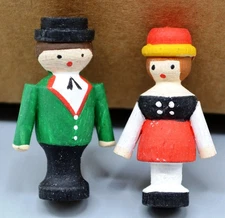 Cuckoo Clock Figurines NOS - Set of 2 Dancers