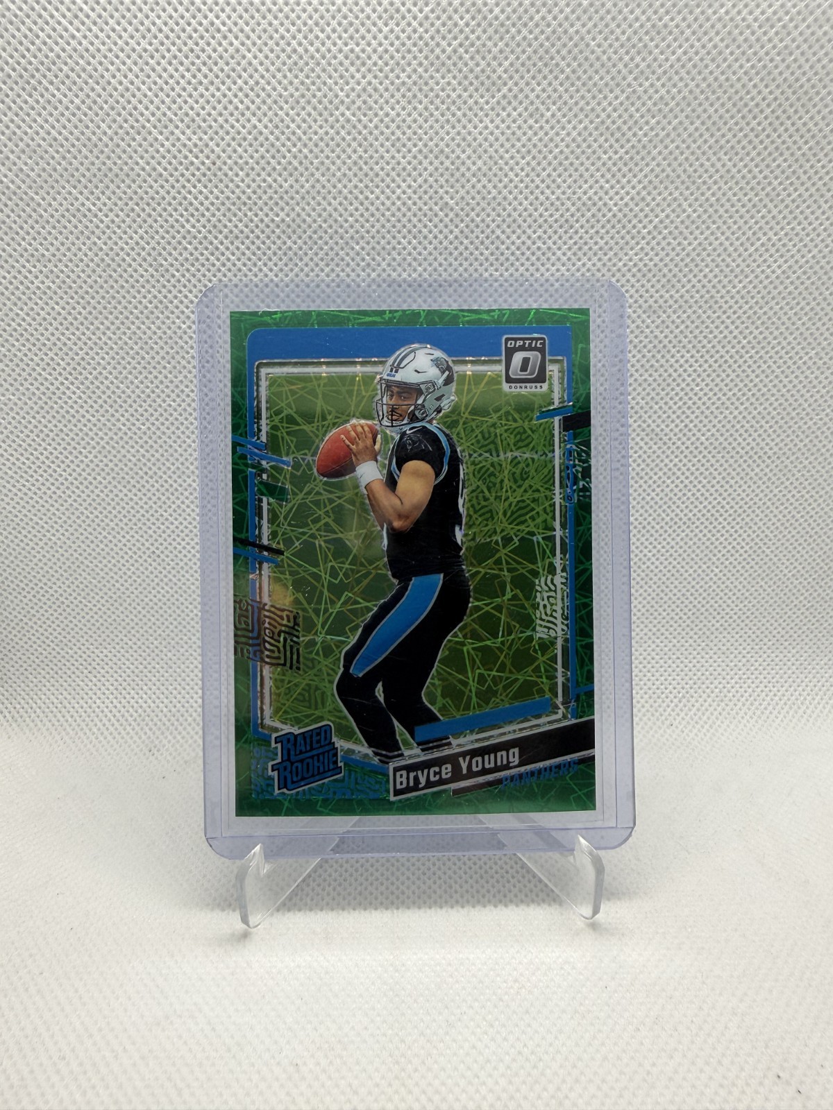 2023 Panini Donruss Optic Bryce Young Rated Rookie Green Velocity #213 ( RC ) 🏈