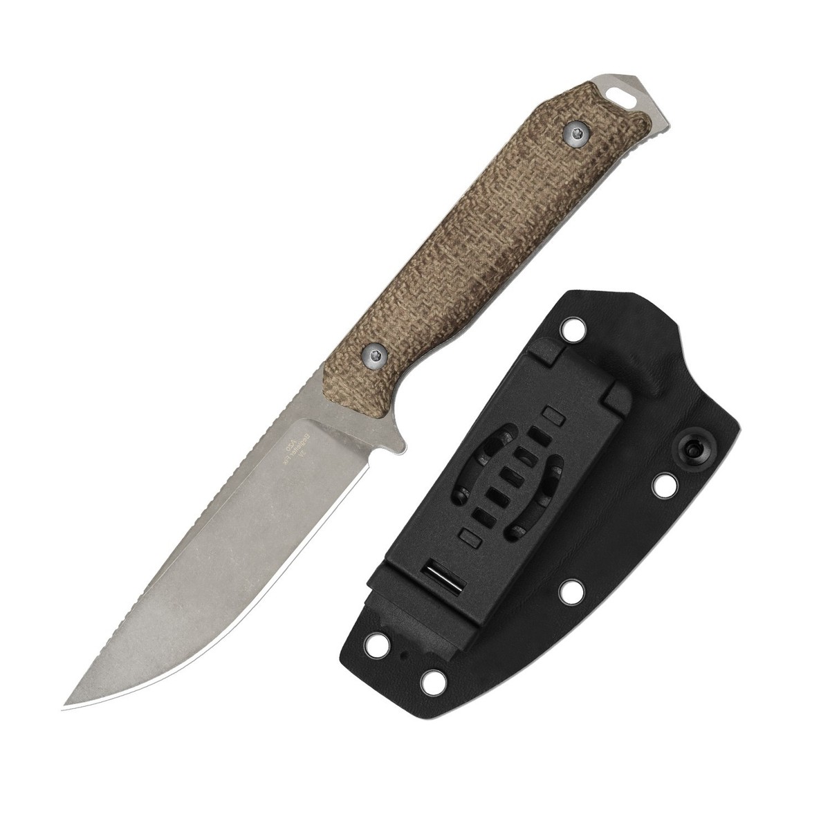 Kizer Begleiter Fix Fixed Knife 3V Blade Micarta Handle With