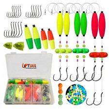 Catfish Rigs Kit - 6 Pre-Tied Catfish Float Rigs & 60+ DIY Tackle Parts with ...
