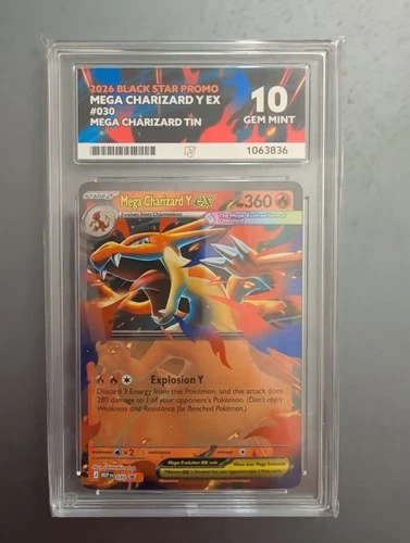 Mega Charizard Y EX 030 ACE Black Star Promo Pokemon ACE 10 Gem Mint